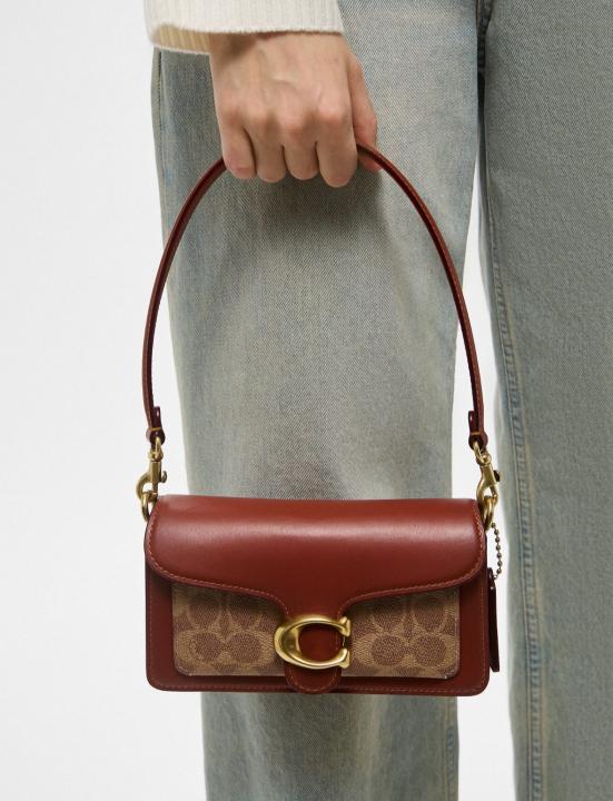 Co.ach Tab.by 20 Mono-Brown Premium 11 Replica With DustCover Tags Carrybag