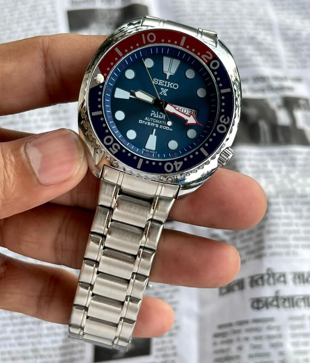 Se.iko orange turtle quartz